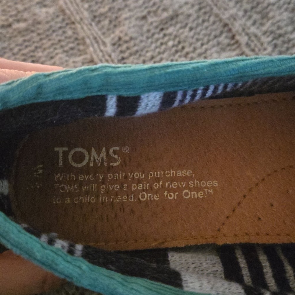 TOMS - Alpargata corduroy shoes - Size 8 - green - Picture 6 of 10